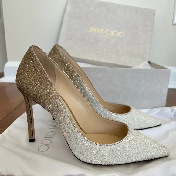 Jimmy Choo Shoes Jimmy Choo Romy Glitter Heels